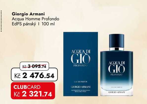 Giorgio Armani Acqua Homme Profondo EdPS pánský 100 ml