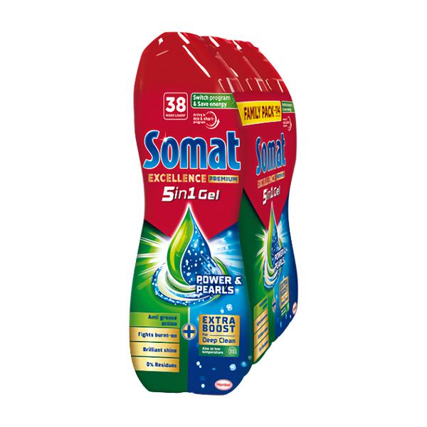 Somat Excellence Premium 5in1 gel do myčky (3x 684 ml)