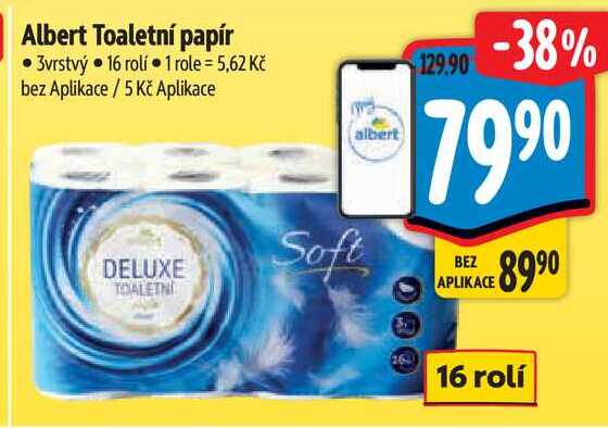 Albert Toaletní papír, 16 rolí