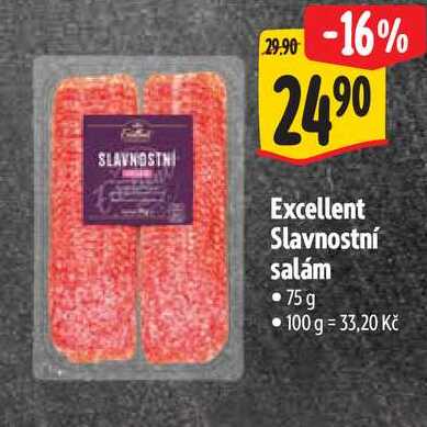 Excellent Slavnostní salám, 75 g