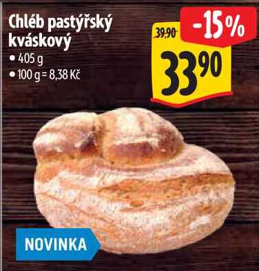 Chléb pastýřský kváskový, 405 g