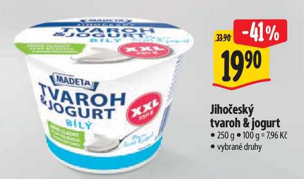 Jihočeský tvaroh & jogurt, 250 g