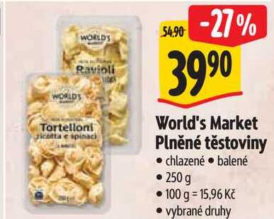 World's Market Plněné těstoviny, 250 g