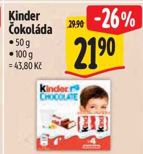 Kinder Čokoláda, 50 g