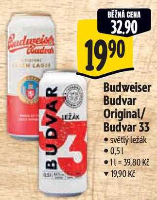 Budweiser Budvar 33, 0,5 l