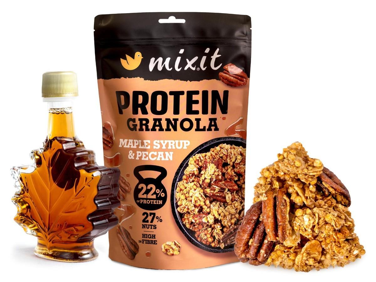 Mixit Proteinová granola – javorový sirup & pekany, 350 g