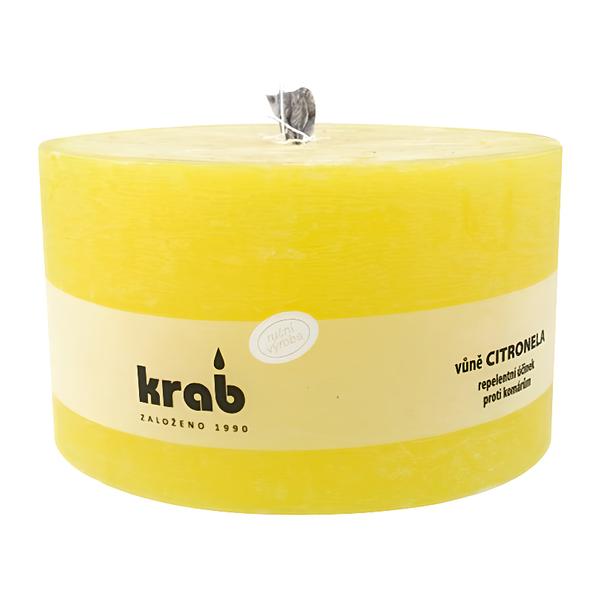 Anděl Přerov Citronela – zahradní svíčka (1000 g), 14 × 8 cm, výdrž až 45 h