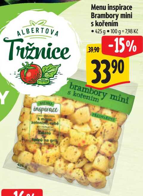 Menu inspirace Brambory mini s kořením, 425 g
