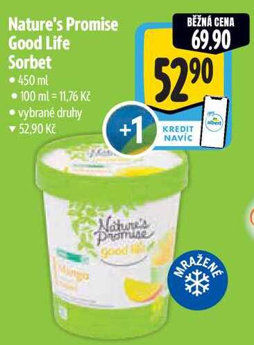 Nature's Promise Good Life Sorbet, 450 g