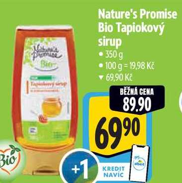Nature's Promise Bio Tapiokový sirup, 350 g