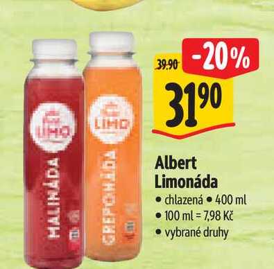 Albert Limonáda chlazená 400 ml