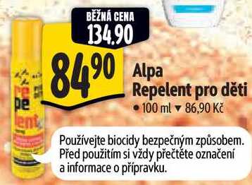 Alpa Repelent pro děti, 100 ml