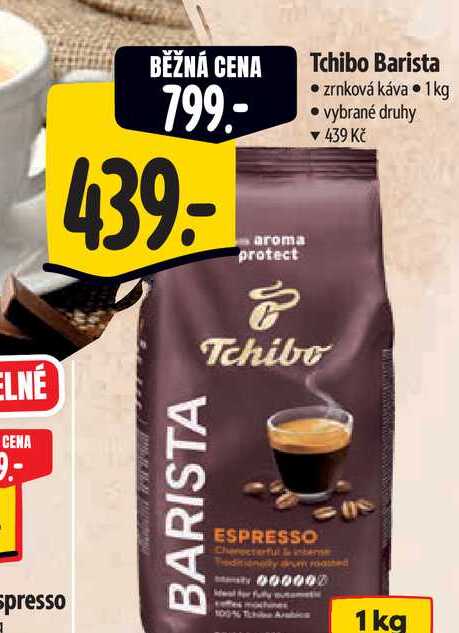   Tchibo Barista  zrnková káva 1 kg