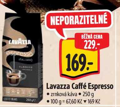   Lavazza Caffé Espresso zrnková káva  250 g 