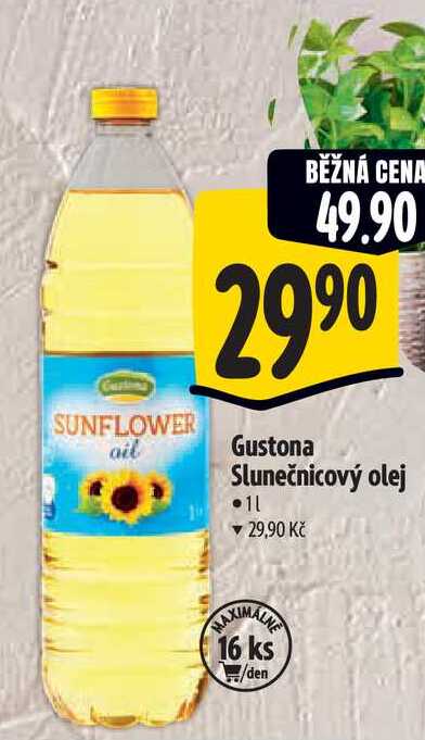 Gustona Slunečnicový olej 1 l