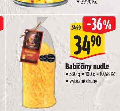 Babiččiny nudle 330 g