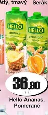 Hello Ananas, Pomeranč 1 L