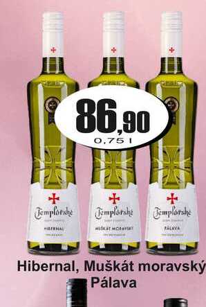 Hibernal, Muškát moravský Pálava 0,75 L