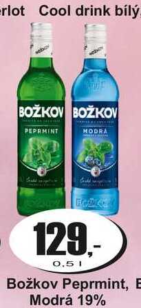 Božkov Peprmint, E Modrá 19%  0,5 L