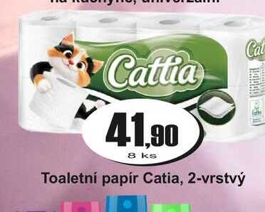 Toaletní papír Catia, 2-vrstvý  8 ks