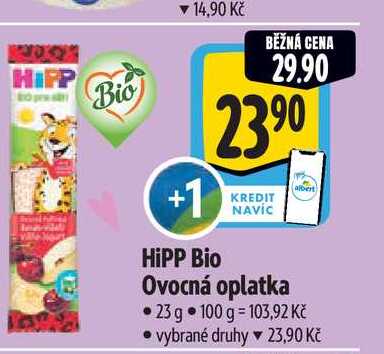 HiPP Bio Ovocná oplatka 23 g