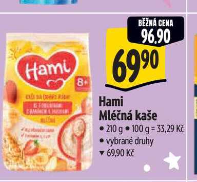   Hami Mléčná kaše 210 g