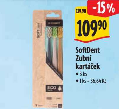  SoftDent Zubní kartáček 3 ks 