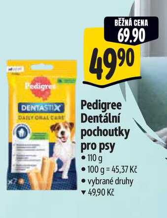 Pedigree Dentální pochoutky pro psy 110 g