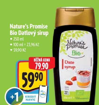 Nature's Promise Bio Datlový sirup 250 ml   