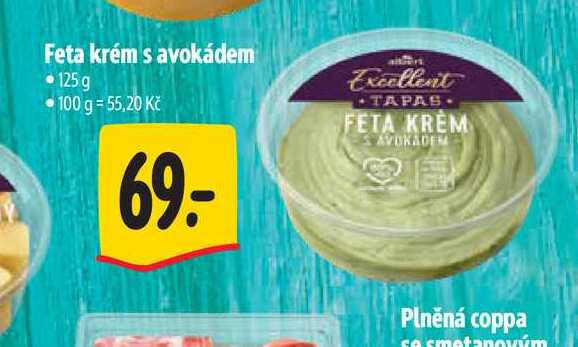 Feta krém s avokádem 125 g