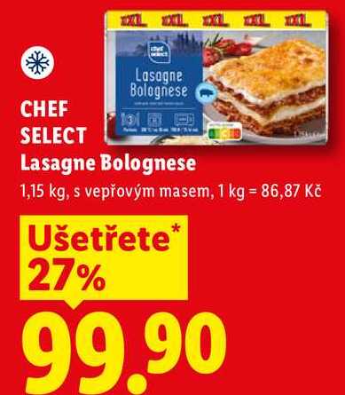 CHEF SELECT Lasagne Bolognese, 1,15 kg