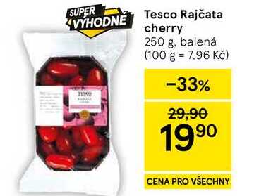 Tesco Rajčata cherry, 250 g, balená