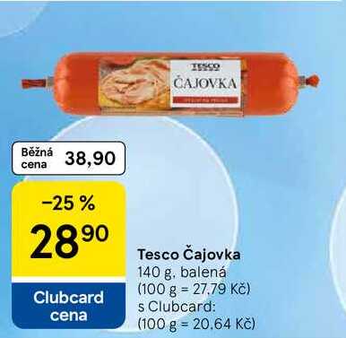 Tesco Čajovka, 140 g