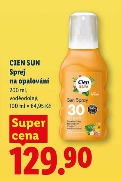 CIEN SUN Sprej na opalování, 200 ml