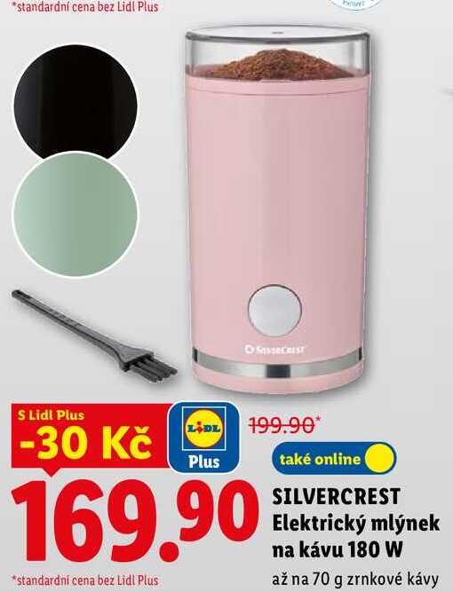SILVERCREST Elektrický mlýnek na kávu 180 W
