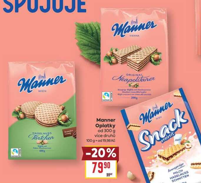 Manner Oplatky od 300 g 