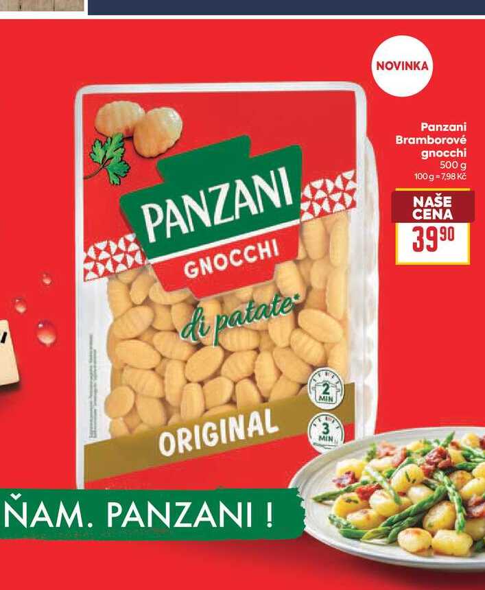 Panzani Bramborové gnocchi 500 g