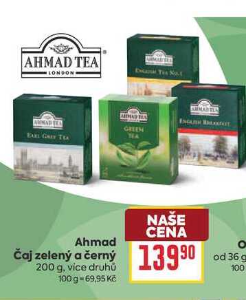 Ahmad Čaj zelený a černý 200g