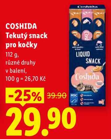 COSHIDA Tekutý snack pro kočky, 112 g