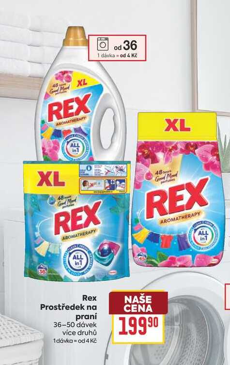 Rex Prostředek na praní 36-50 dávek