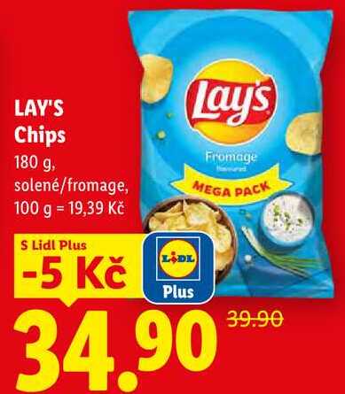LAY'S Chips, 180 g 