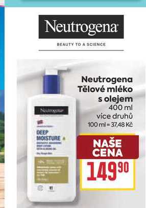 Neutrogena Tělové mléko s olejem 400 ml 