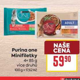 Purina one Minifiletky 4× 85 g