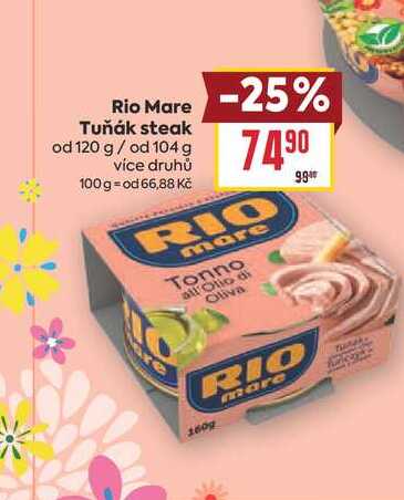 Rio Mare Tuňák steak od 120 g / od 104 g