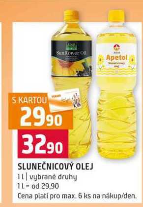 SLUNEČNICOVÝ OLEJ 1l vybrané druhy