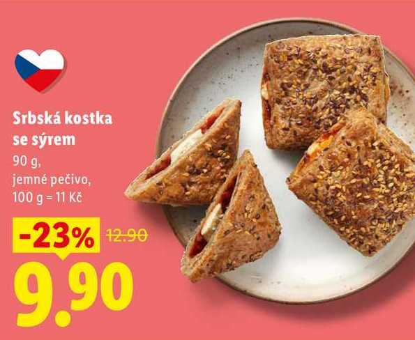 Srbská kostka se sýrem, 90 g