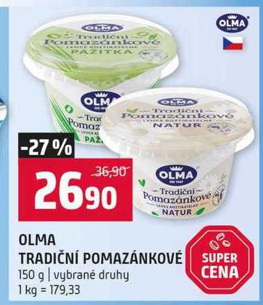 OLMA TRADIČNÍ POMAZÁNKOVÉ SUPER 150 g vybrané druhy