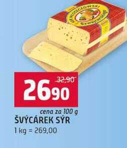 ŠVÝCÁREK SÝR 100g