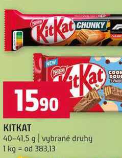 KITKAT 40-41.5 g vybrané druhy