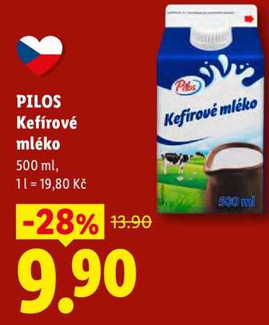 PILOS Kefírové mléko, 500 ml